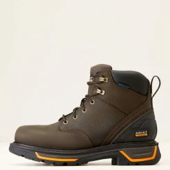 Ariat Men's Big Rig 6" Soft Toe WP Work Boot - Iron Coffee - 10042551