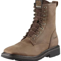 Ariat Men's Cascade 8" Wide Square Soft Toe Western Work Boot- - 10011916