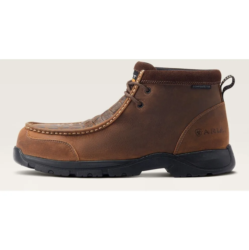 Ariat Men's Edge Lte Moc CT Slip Resistant Work Boot - - 10044578