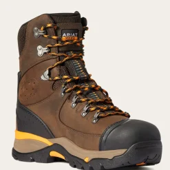 Ariat Men's Endeavor 8" Carbon Toe WP Work Boot - Chocolate - 10038373