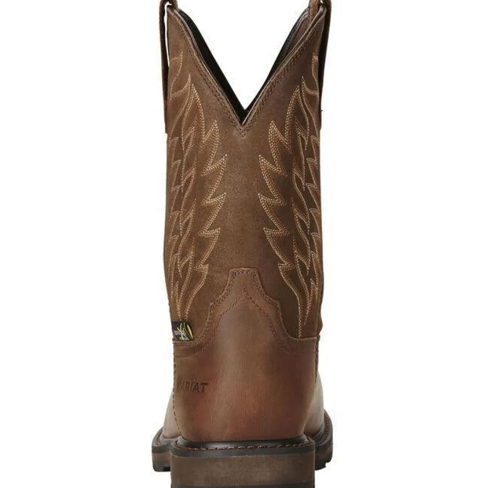 Ariat Men's Groundbreaker 10" Steel Toe Waterproof MetGuard Western Work Boot - 10020063