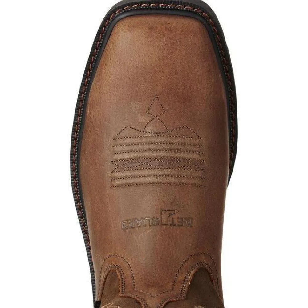 Ariat Men's Groundbreaker 10" Steel Toe Waterproof MetGuard Western Work Boot - 10020063