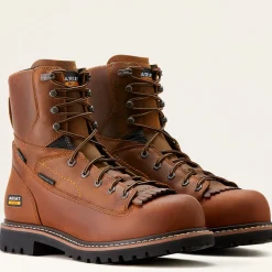 Women Ariat Men's Longview Shock Shield 8" Comp Toe WP Work Boot - 10053817
