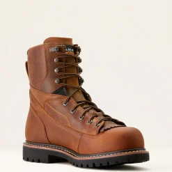 Women Ariat Men's Longview Shock Shield 8" Comp Toe WP Work Boot - 10053817