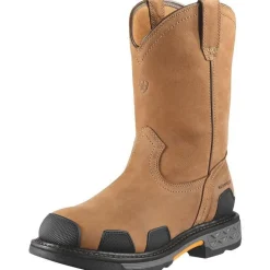 Women Ariat Men's OverDrive Pull-On 10" Comp Toe WP Work Boot 10010901