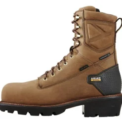 Women Ariat Men's Powerline 8" Comp Toe WP 400g Logger Work Boot - - 10018567