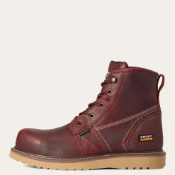 Ariat Men's Rebar Wedge 6" Comp Toe WP Work Boot - Rusted Copper - 10035945