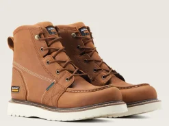 Ariat Men's Rebar Wedge 6" Soft Toe WP Work Boot - Aged - 10044539