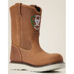 Women Ariat Men's Rebar Wedge Orgullo 10" Soft Toe WP Work Boot -Aged - 10042497