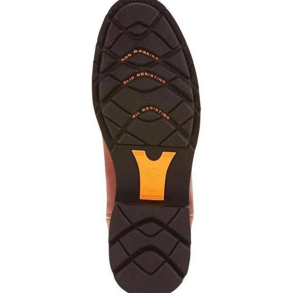 Women Ariat Men's Sierra 10" Soft Toe WP Work Boot - Sunshine - 10002385