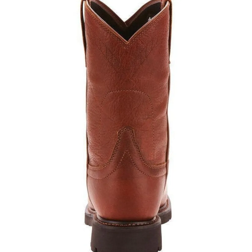 Women Ariat Men's Sierra 10" Soft Toe WP Work Boot - Sunshine - 10002385