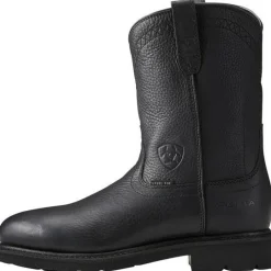 Ariat Men's Sierra 10" Steel Toe Pull-On Western Work Boot - - 10021473
