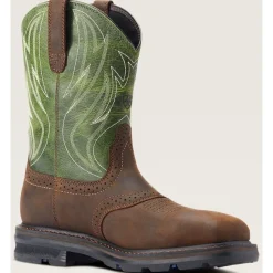 Ariat Men's Sierra Shock Shield Steel Toe Western Work Boot - Brown - 10042541
