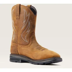 Ariat Men's Sierra Shock Shield WP Western Work Boot - Brown - 10044545
