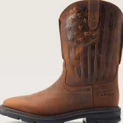 Ariat Men's Sierra Shock Shield Patriot Western Work Boot - - 10044505
