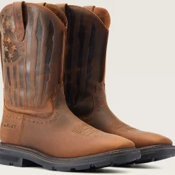 Ariat Men's Sierra Shock Shield Patriot Western Work Boot - - 10044505