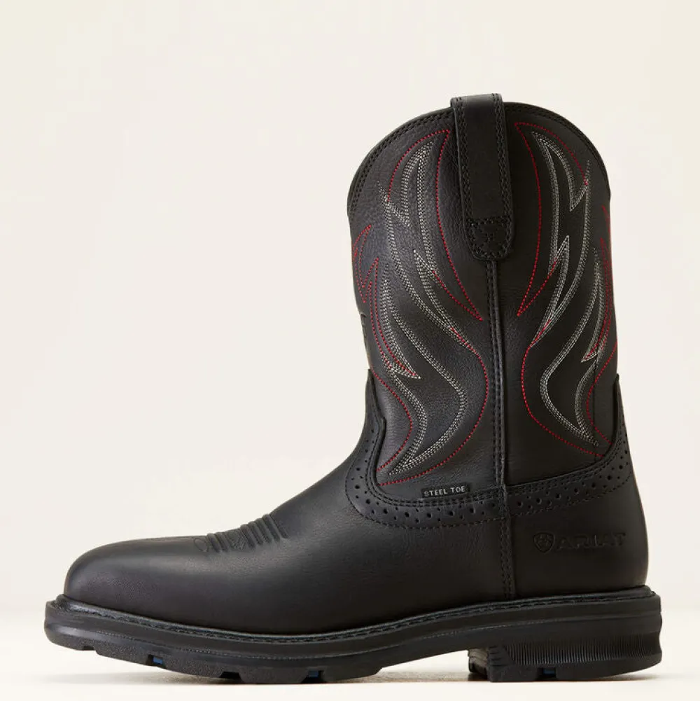 Ariat Men's Sierra Shock Shield Steel Toe Western Work Boot -- 10046929