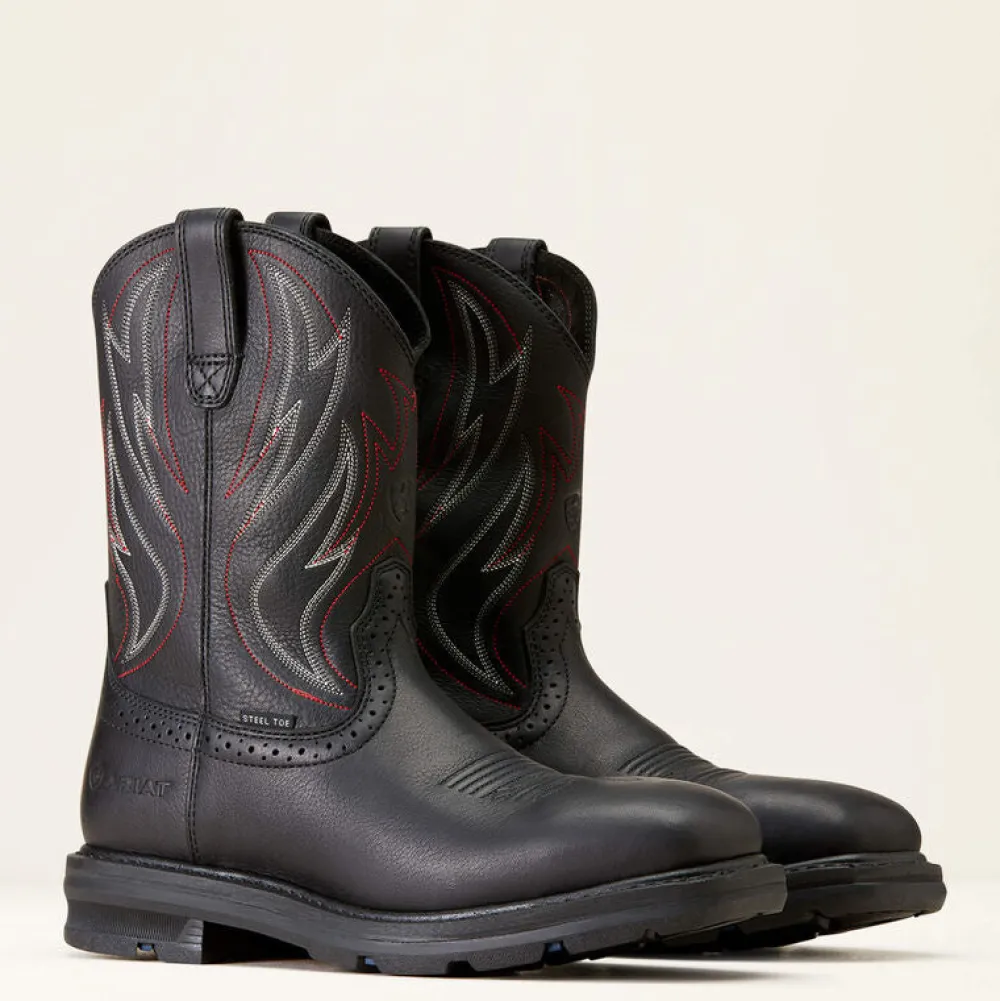 Ariat Men's Sierra Shock Shield Steel Toe Western Work Boot -- 10046929