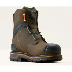 Ariat Men's Stump Jumper 8" Comp Toe WP BOA Work Boot- Coffee- 10048059