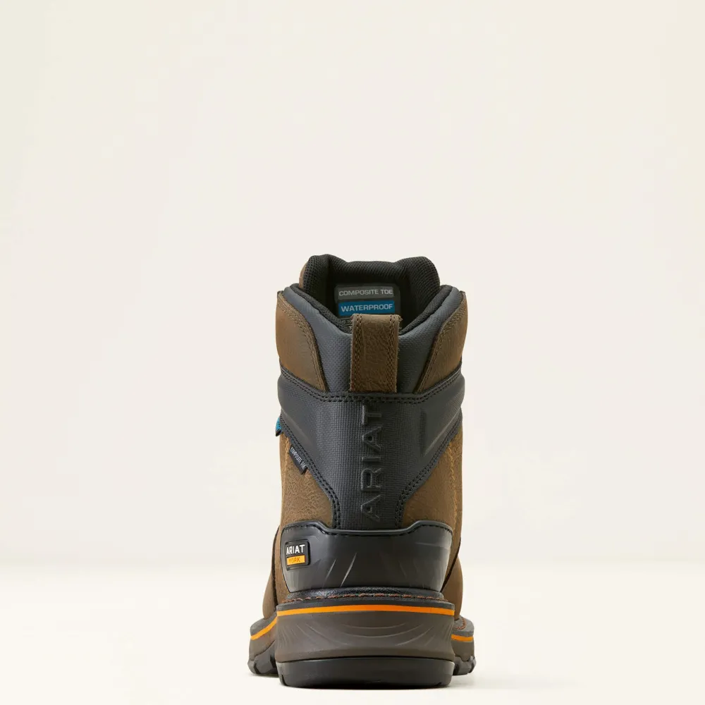 Ariat Men's Stump Jumper 6" Comp Toe WP BOA Work Boot- Coffee- 10048060