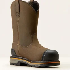 Women Ariat Men's Stump Jumper BOA Comp Toe WP Work Boot- Coffee- 10048061