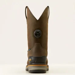 Women Ariat Men's Stump Jumper BOA Comp Toe WP Work Boot- Coffee- 10048061