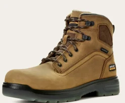 Ariat Men's Turbo 6" Soft Toe WP Work Boot - Aged Bark - 10032608