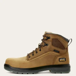 Ariat Men's Turbo 6" Soft Toe WP Work Boot - Aged Bark - 10032608