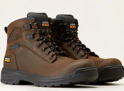 Ariat Men's Turbo 6" Soft Toe WP Work Boot - Rich - 10046860