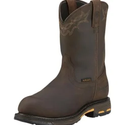 Ariat Men's WorkHog 10" Comp Toe WP Western Work Boot - Oily - 10001200