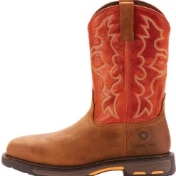 Ariat Men's WorkHog 11" Wide Square Stl Toe Western Work Boot- Earth- 10006961
