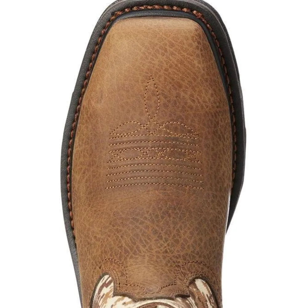 Ariat Men's WorkHog Patriot 11" Steel Toe Western Work Boot - Earth - 10022968