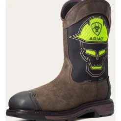Ariat Men's WorkHog Xt VenTek Bold Carbon Toe WP Work Boot -Coffee- 10035881