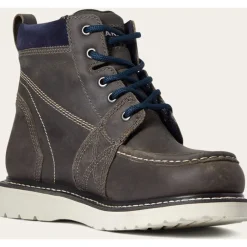 Ariat Women's Rebar Wedge Moc Toe WP Work Boot - Steel - 10035770