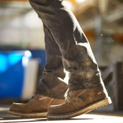 Ariat Women's Rebar Wedge Moc Toe WP Work Boot - Steel - 10035770