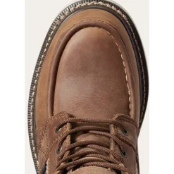 Women Ariat Women's Rebar Wedge Moc Toe WP Work Boot - Aged Honey - 10038336