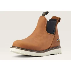 Ariat Women's Rebar Wedge WP Chelsea Work Boot -Aged - 10042481