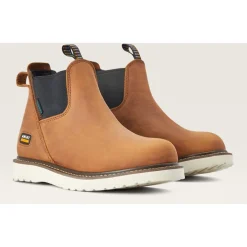 Ariat Women's Rebar Wedge WP Chelsea Work Boot -Aged - 10042481