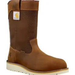 Women Carhartt Men's 10" Soft Toe WP Wedge Wellington Work Boot -- FW1032-M
