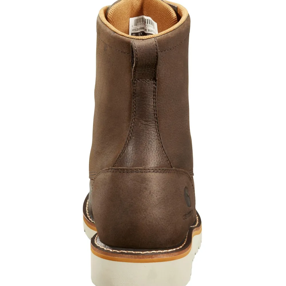 Women Carhartt Men's 8" WP Soft Toe Wedge Work Boot - Dark - FW8095-M