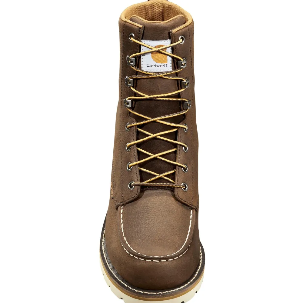 Women Carhartt Men's 8" WP Soft Toe Wedge Work Boot - Dark - FW8095-M