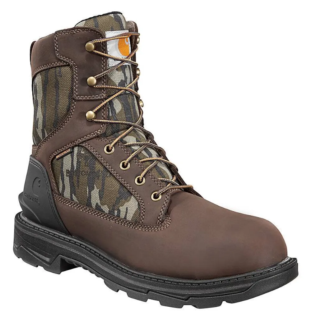 Carhartt Men's Ironwood Camo 8" Soft Toe WP Work Boot -Mossy Oak- FT8002-M