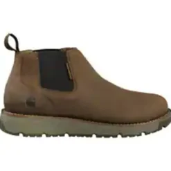 Women Carhartt Men's Millbrook 4" Soft Toe WP Wedge Work Boot- Brown- FM4000-M