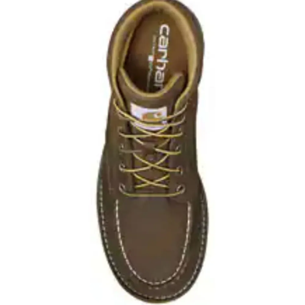 Women Carhartt Men's Millbrook Soft Toe WP Moc Toe Work Boot -Brown- FM5010-M