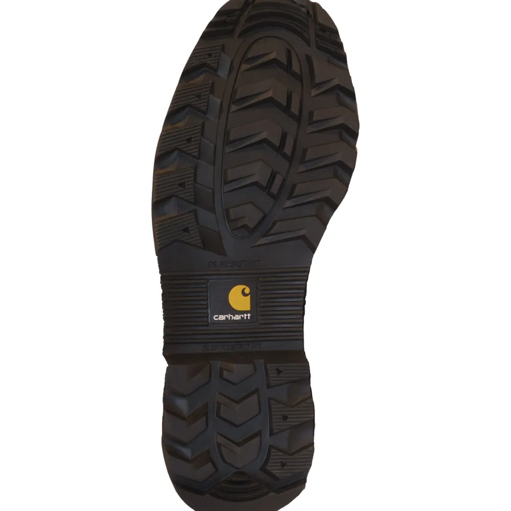 Women Carhartt Women's 10" Soft Toe WP Wellington Work Boot Brown CWP1150