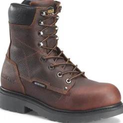 Women Carolina Men's Dice 8" Aluminum Toe Waterproof Work Boot -Brown- CA6512