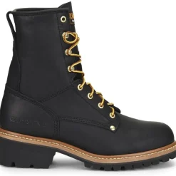 Women Carolina Men's Elm 8" ST Unlined Logger Slip Resist Work Boot -- CA1825