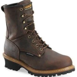 Women Carolina Men's Elm 8” Waterproof Logger Work Boot - - CA8821