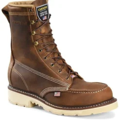 Carolina Men's Ferric 8" Soft Toe USA Made Moc Toe Work Boot - - CA7016