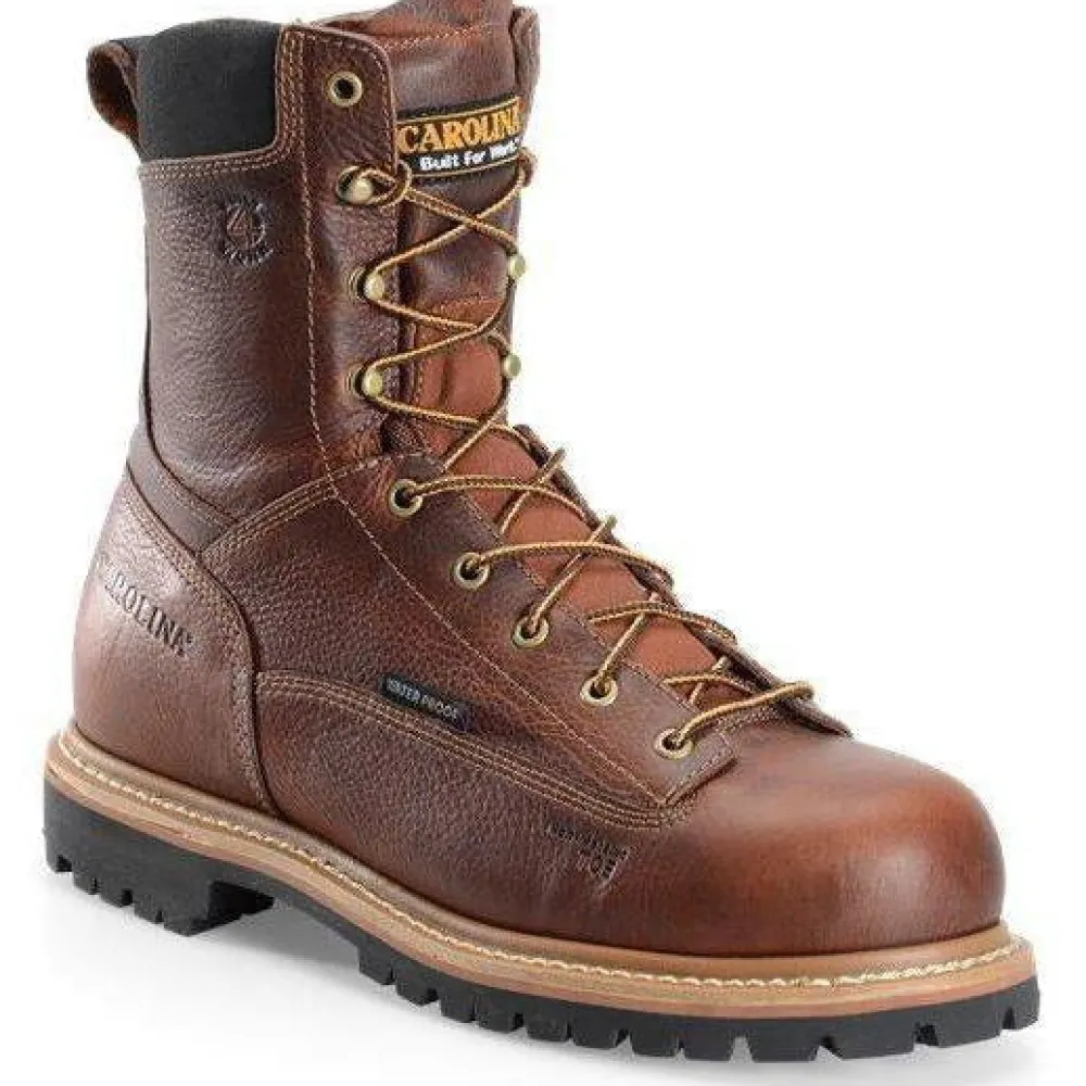Carolina Men's Grind 8" WP Comp Toe Work Boot - - CA5529